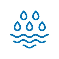 水滴と水面のアイコン